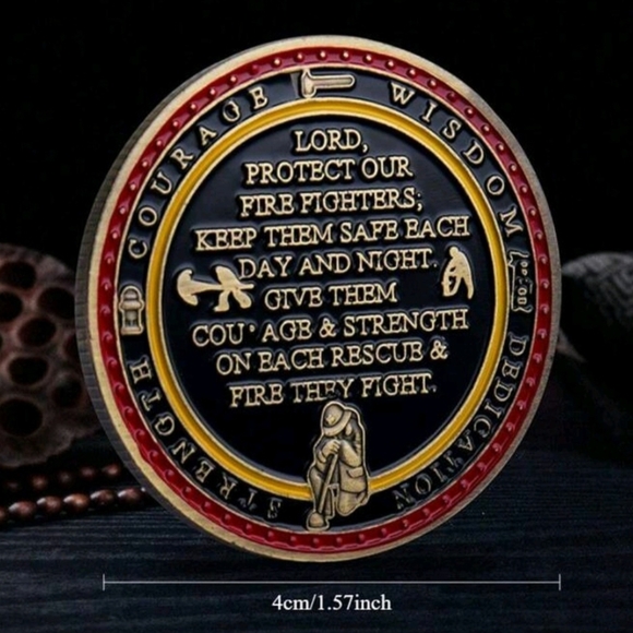 Firefighter Rescue Commemorative Coin - Picture 2 of 2